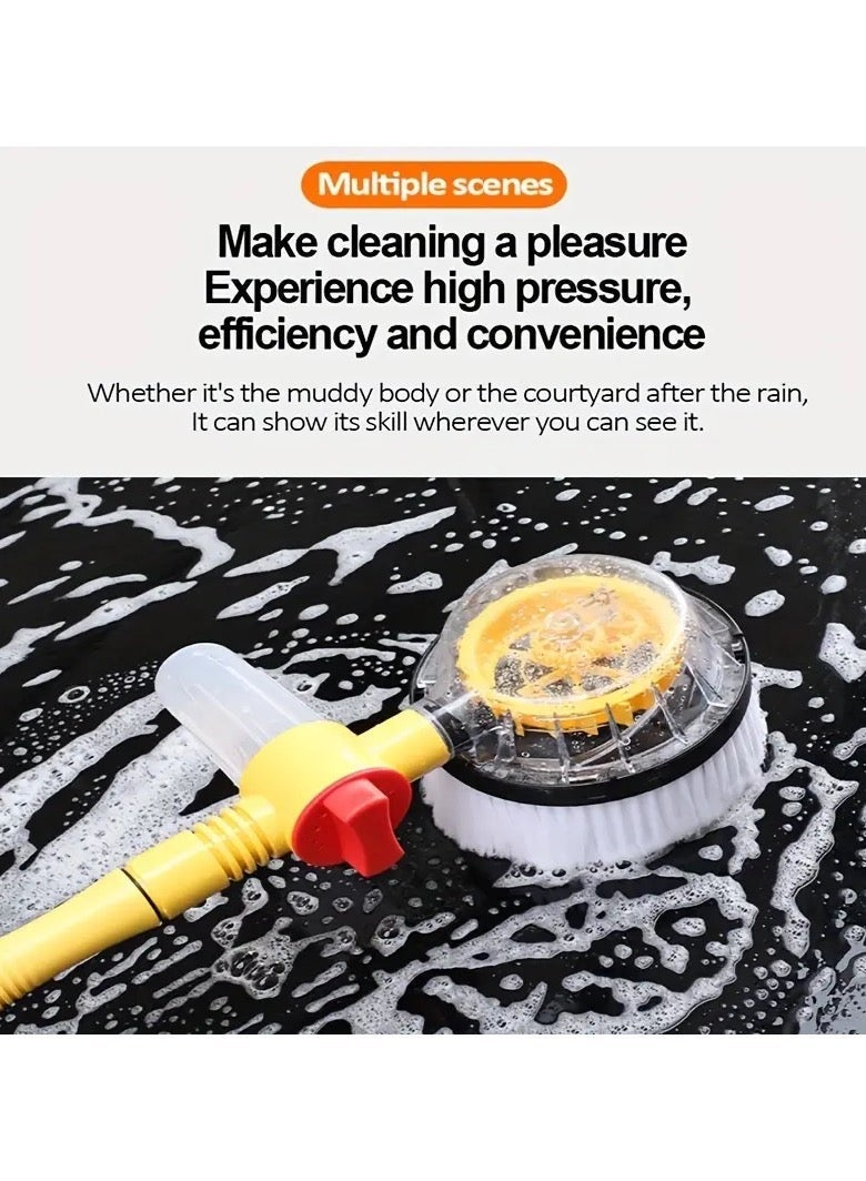 Car Rotating Car Wash Brush Kit 360 degree Automatic Rotation Adjustable Car Wash Brush High Pressure Car Wash Brush - Image 2