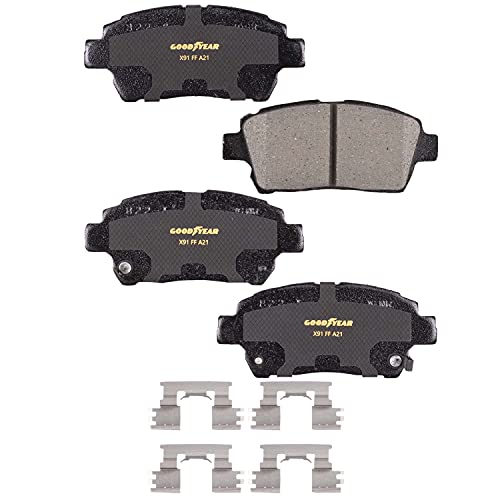 Goodyear Brakes PRK76837F | Front Premium Brake Kit with Pair (2) of AntiOx Coated Brake Rotors and Ceramic Brake Pads fits Toyota Celica 2000 - Image 5