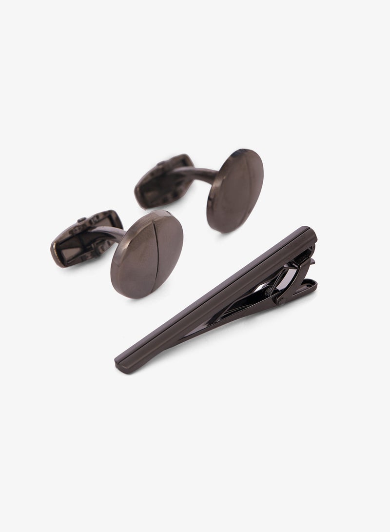 Robert Wood Cuff Links and Tie Pin Gift Set - Image 1