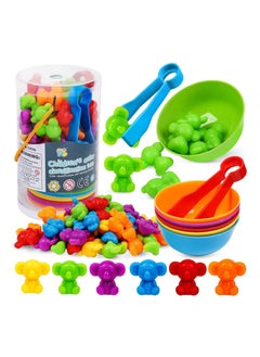 XICEN Counting Toys Koalas Matching Game with Sorting Bowls Math Games Sensory Training Toy Set Preschool Learning Activities Toys Montessori Educational Toys Set Gift for 3+Year Old Kids Boys Girls  - Image 1