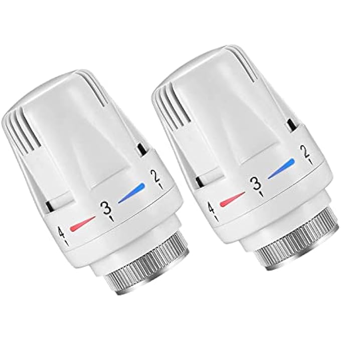 2 PCS THERMOSTATIC RADIATOR HEADS AUTOMATICAL TEMPERATURE CONTROL HEADS ANTI FREEZE RADIATOR VALVE HEATING SYSTEMS FOR HOME OFFICE - Image 2