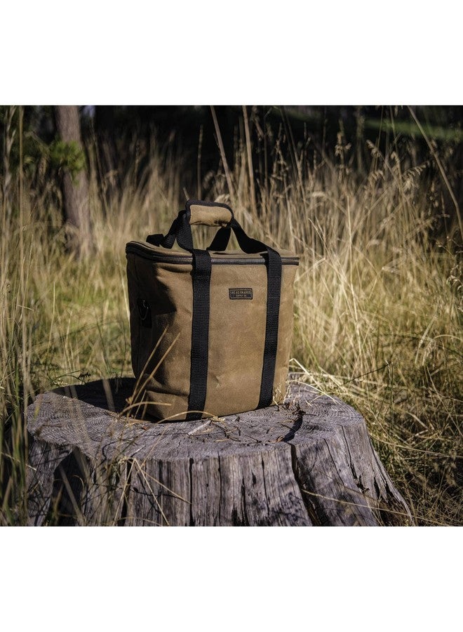 Readywares Waxed Canvas Insulated 18L Soft-Sided Cooler for Camping, Beach, Tailgailting, BBQ, Weekend Trips - Great as Lunch Cooler and Mens Lunch Bags for Work or Lunch Bag - Image 5