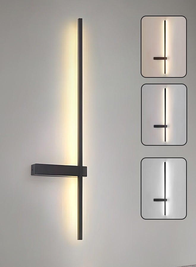 YATAI LIGHTING Modern LED Wall Light, 14W Linear Strip Lamp, 80cm Dimmable 3-Color Lighting Fixture for Bedroom, Dining Room, Mirror Side, and Dressing Table  - Image 1