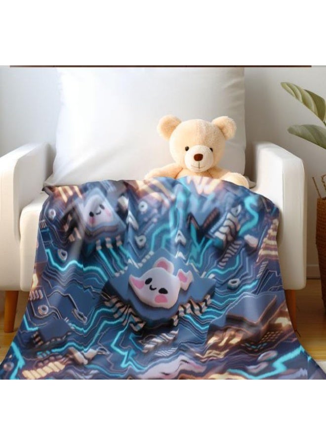 general Baby and children's cartoon flannel thin blanket (warm and comfortable, suitable for sleep, game use) 70cm*100cm - Image 4