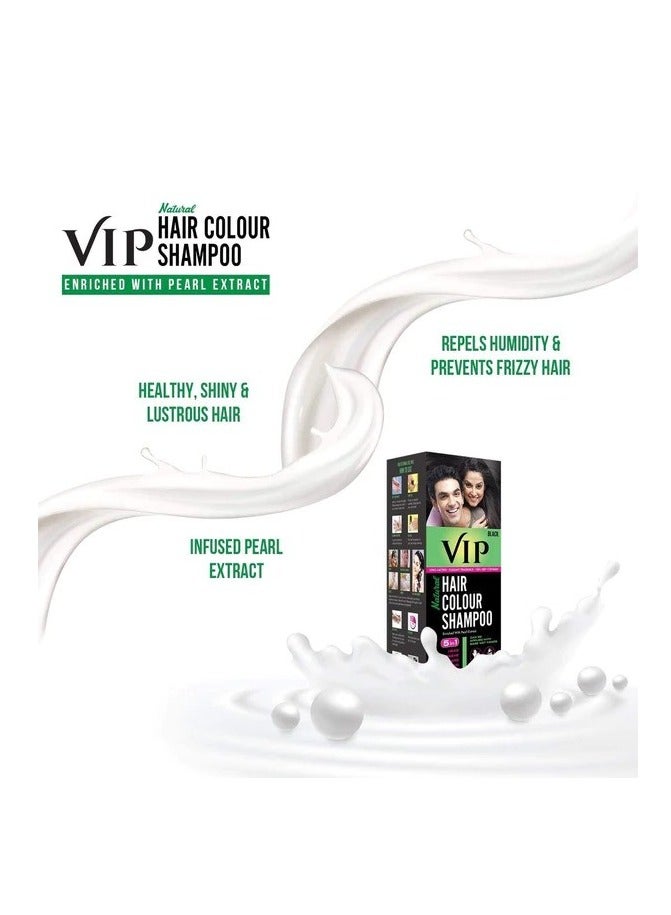 VIP 5 in 1 Shampoo Hair Color Black - 180 ml - Image 4
