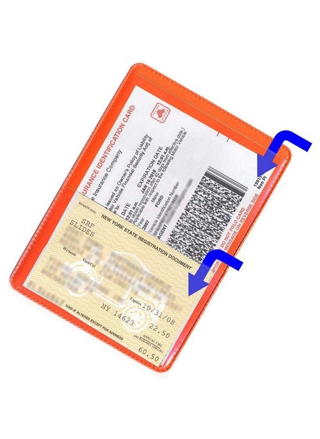 STORE SMART Storesmart Orange Back Auto Insurance & Id Card Holder Single Pack Rfs20O1  - Image 3