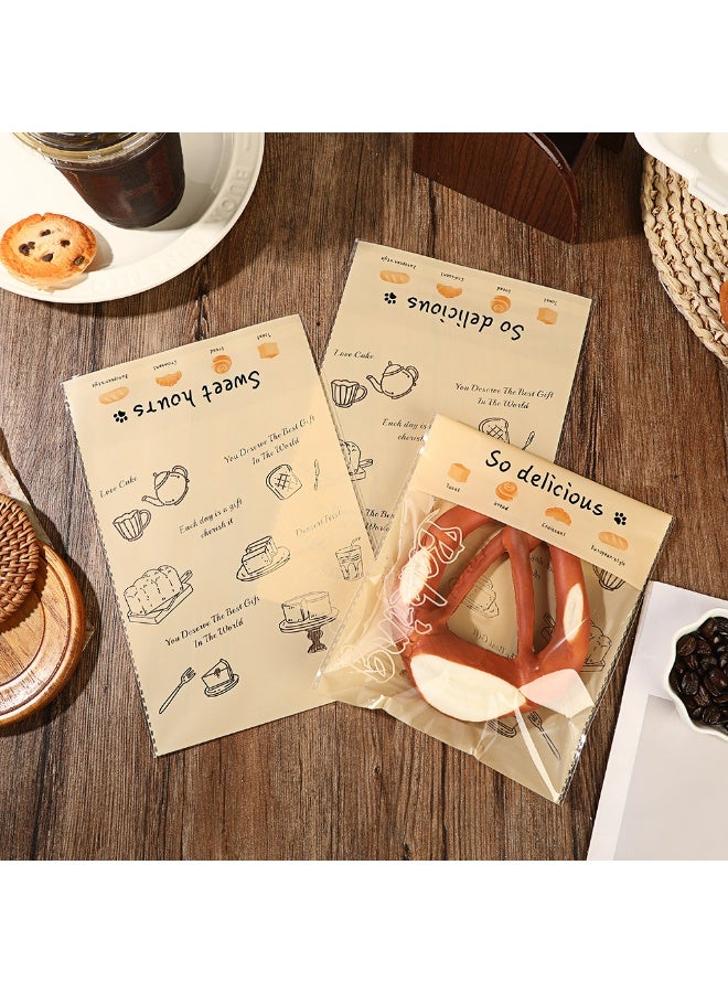 YALONG 200-Piece DIY Self Adhesive Plastic Transparent Candy Cookie Gift Bag, Reclosable  Self Sealing Packaging Bags, bread Small Treat Party Birthday Wedding - Image 5