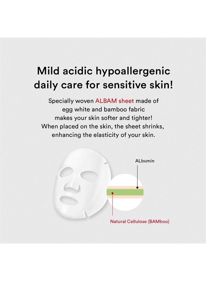 abib قناع ورقي بتركيز حامضي خفيف Heartleaf Fit 30 مل (10 قطع) - Image 4