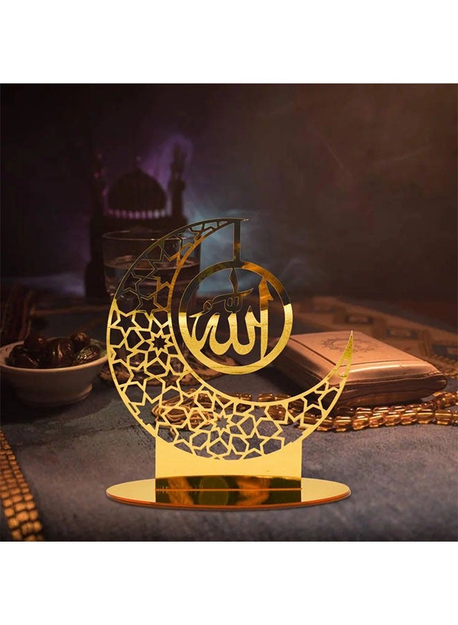 Elegant Moon and Star Ornaments for Home and Bedroom Decoration ,Ideal Decor for Family Gatherings and Eid Celebration - Image 4