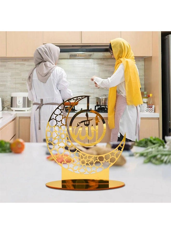 Elegant Moon and Star Ornaments for Home and Bedroom Decoration ,Ideal Decor for Family Gatherings and Eid Celebration - Image 2