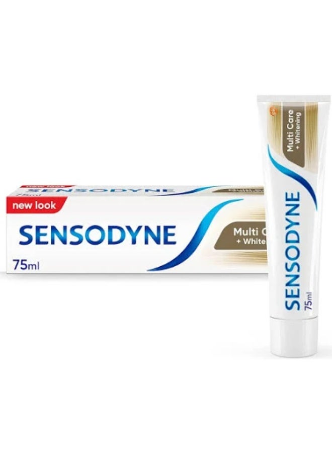 جي أس كيه معجون أسنان سنسوداين ملتي كير بلس للتبييض 75 مل