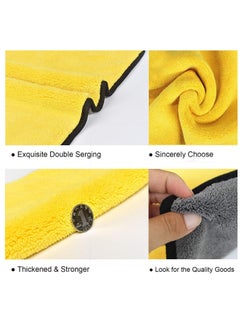 Rscy Car Drying Towel, Free Microfiber Cleaning Cloth,Premium Professional Soft Microfiber Towel,Super Absorbent Detailing Towel for Car/Windows/Screen/Kitchen,40x30cm 3Pack  - Image 5