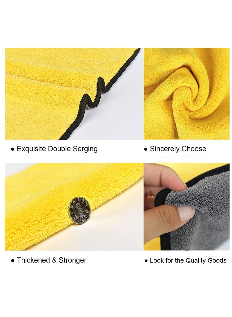 Rscy Car Drying Towel, Free Microfiber Cleaning Cloth,Premium Professional Soft Microfiber Towel,Super Absorbent Detailing Towel for Car/Windows/Screen/Kitchen,40x30cm 3Pack - Image 5