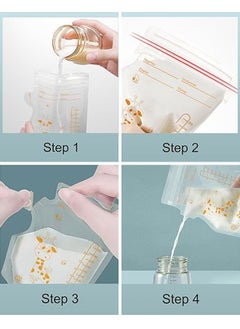 50 Pieces Breastmilk Storage Bag, Disposable Milk Storage Bag for Breastfeeding, No-Leak Milk Freezer Storage Pouches, 200ml / 250ml - pzsku/ZB064CC4032A3EAE18212Z/45/_/1718785652/fc9644ac-58e5-4dc4-9292-37225ee78487