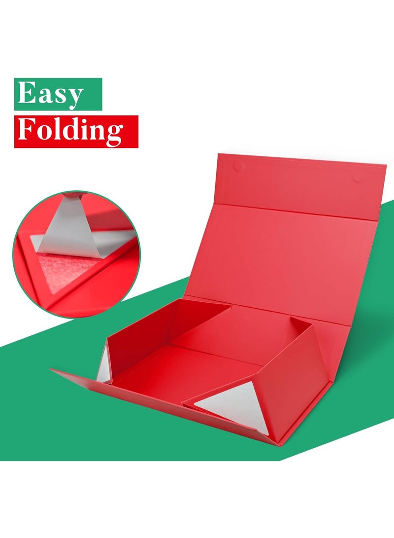 JOSQUEWNN Red Gift Box 35 x 20 x 11.2 cm Large Gift Boxes with Magnetic Closure Luxury for Gifts Box Contains Card, Ribbon, Shredded Paper Filler Wedding, Halloween, Birthday. - Image 3
