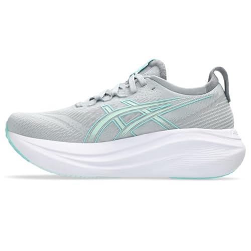 ASICS Women's Gel-Nimbus 27 Running Shoe, 8.5, Piedmont Grey/Illuminate Mint - Image 5
