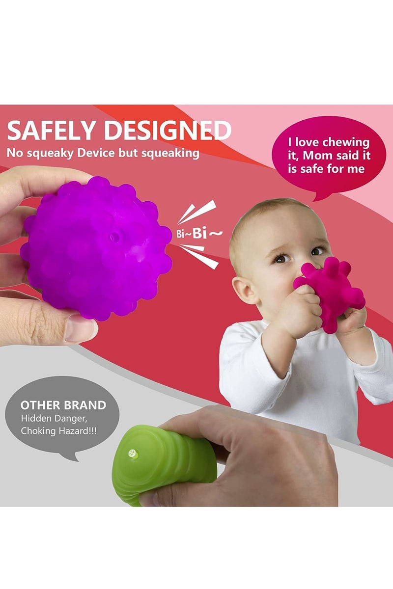 6 PCS Baby Textured Multi Ball Set, Early Learning & Education Toys for Toddlers, Toy for Sensory Exploration and Engagement for Ages 6 Months and Up - Image 3