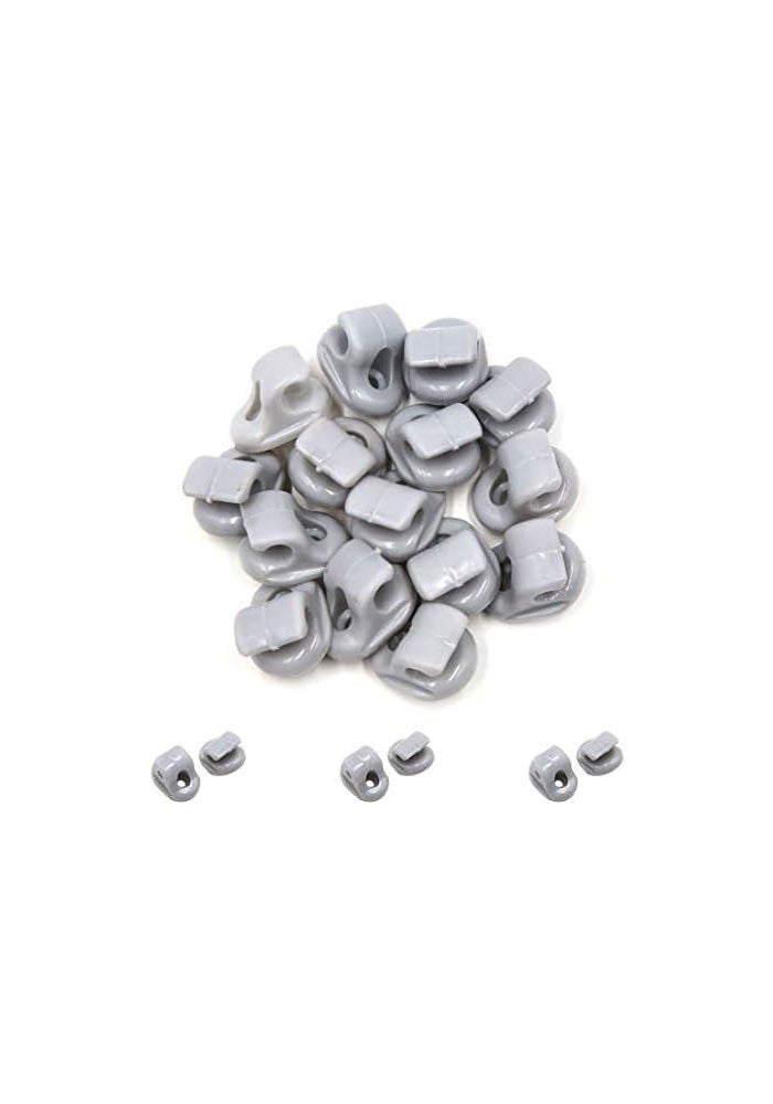 Vuzmode 15Pcs Gray Sun Visor Hook Clips - Image 2