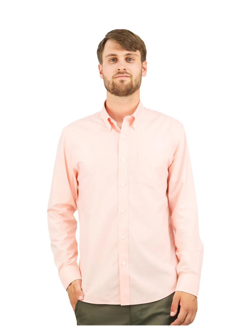 GIORDANO Men Wrinkle Free Shirt Orange