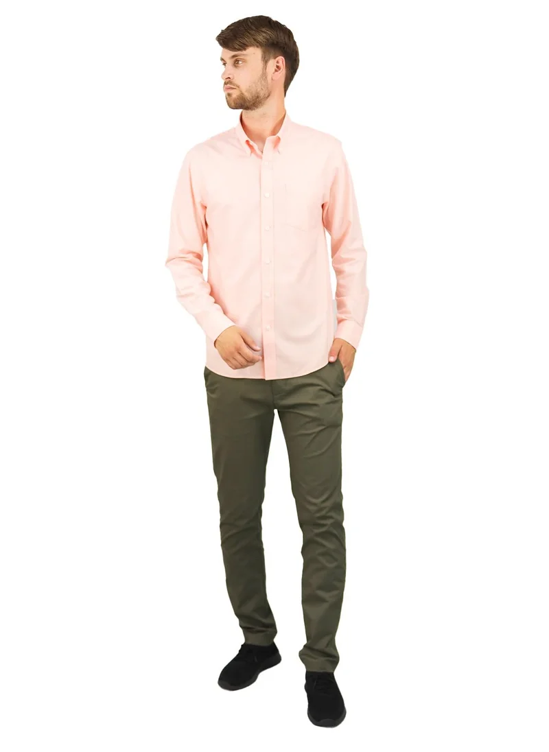 GIORDANO Men Wrinkle Free Shirt Orange