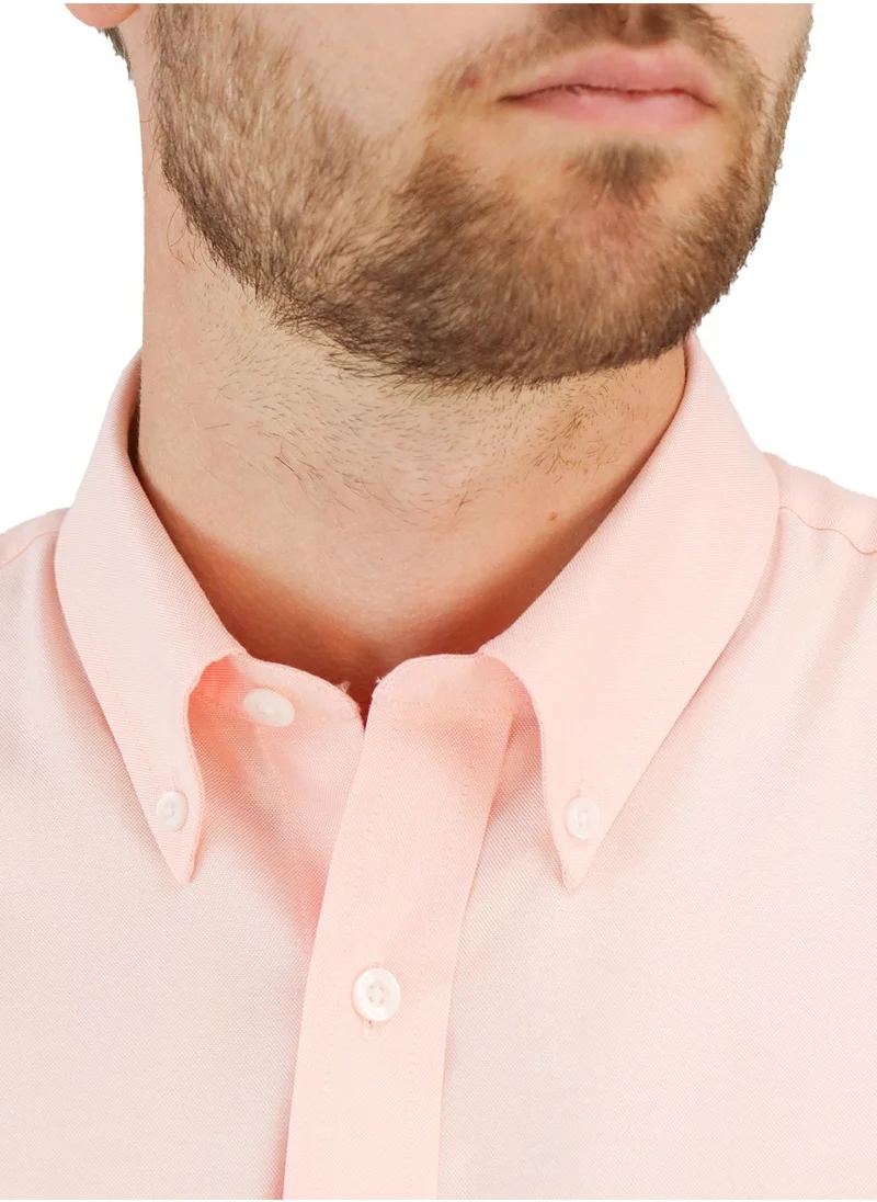 GIORDANO Men Wrinkle Free Shirt Orange