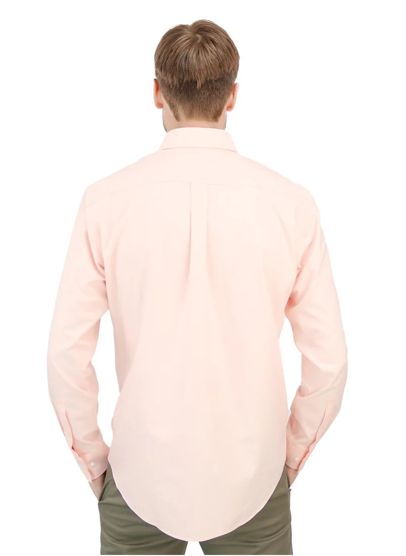 GIORDANO Men Wrinkle Free Shirt Orange