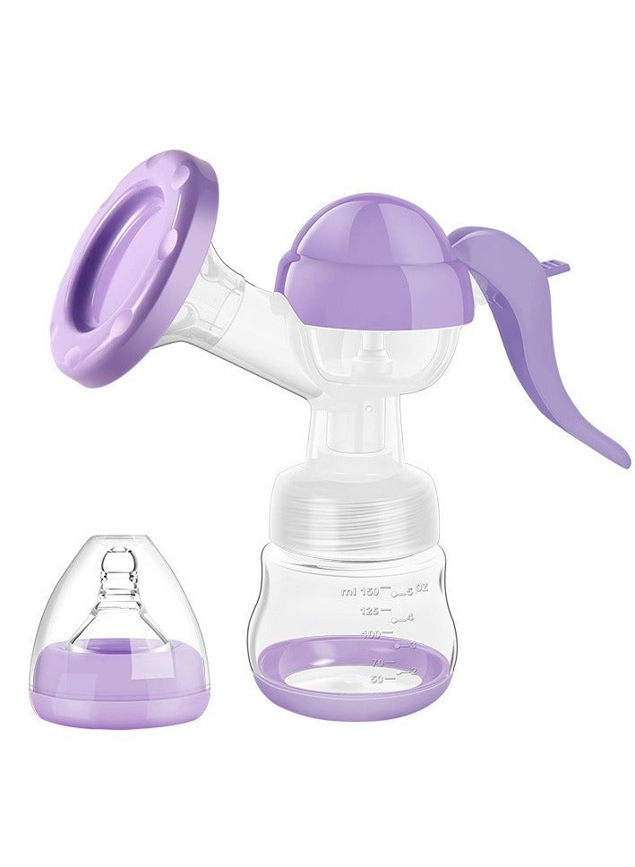 Manual Breast Pump With 4OZ Wide-Neck PP Bottle