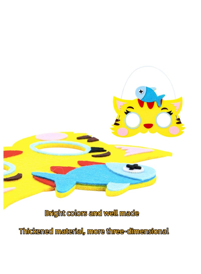 SYOSI 12Pcs Animal Felt Masks, Costume Cosplay Party Dress-Up Party School Kindergarten DIY Manual Favors for Kids Jungle Safari Theme Birthday Party Role Play  Decoration Supplies - Image 5