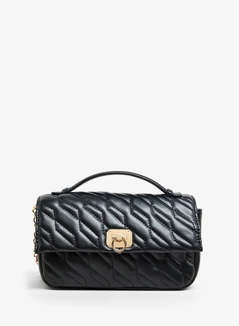 R&B Quilted Top Handle Bag
