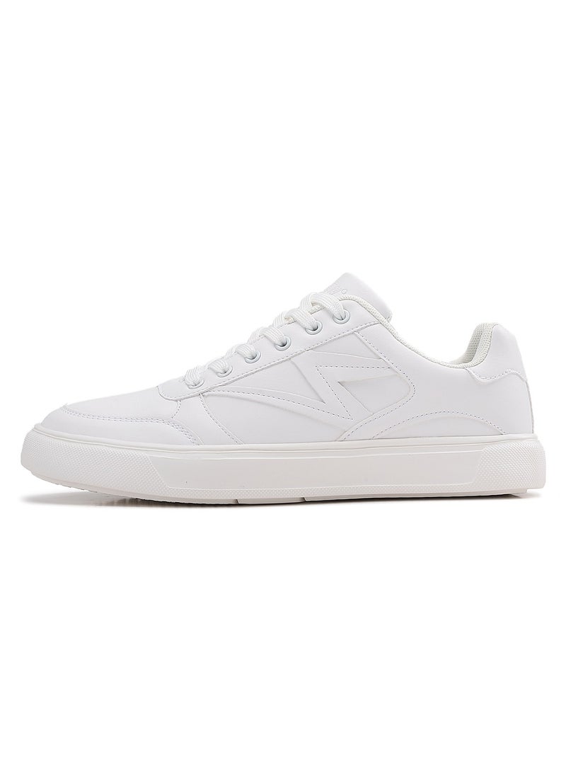 Sky View Athlesiure Men's Classic Low Top Shoes Fashion Sneaker with Soft Insole Causal Dress Shoes for Men Comfortable Walking Skate Shoes White  - Image 2