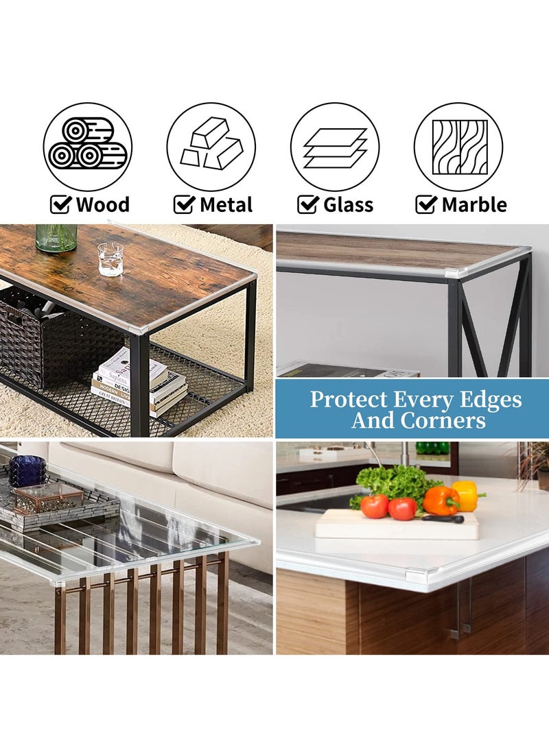 Baby Protection, Upgraded Seamless, Edge Protection Pvc 100% Transparent Silicone, Children'S Soft Corner Protector For Child Safety, Children'S Drawer Furniture Cabinet Bumper (3 M * 1.5 CM(Width)), Length Approximately 9.84 Feet - Image 3