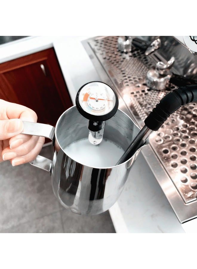 UZER Milk Frothing Thermometer for Coffee Chocolate - Cappuccino Frothy Milk Foam Stainless Steel Thermometer for 12 Oz, 20 Oz and 32 Oz Espresso Steaming Pitchers - Image 4