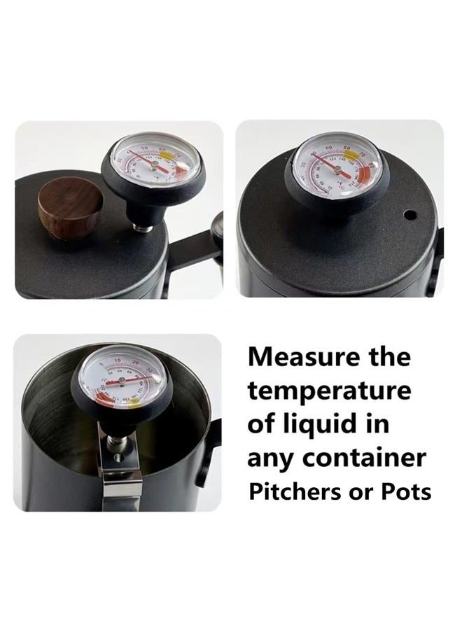 UZER Milk Frothing Thermometer for Coffee Chocolate - Cappuccino Frothy Milk Foam Stainless Steel Thermometer for 12 Oz, 20 Oz and 32 Oz Espresso Steaming Pitchers - Image 3