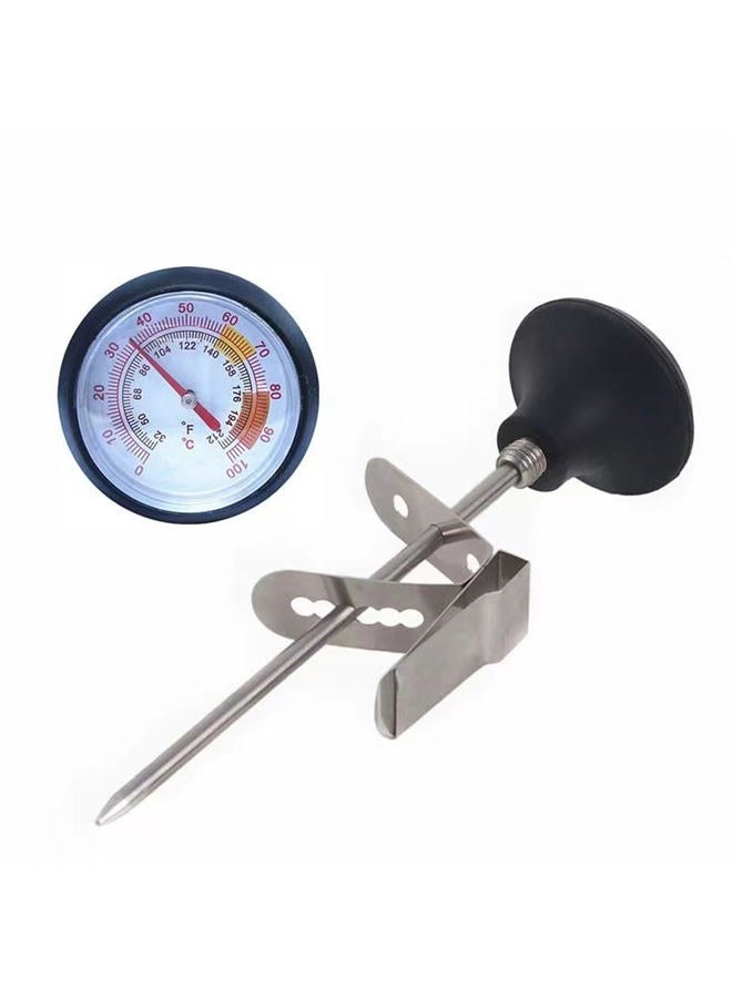 UZER Milk Frothing Thermometer for Coffee Chocolate - Cappuccino Frothy Milk Foam Stainless Steel Thermometer for 12 Oz, 20 Oz and 32 Oz Espresso Steaming Pitchers - Image 1