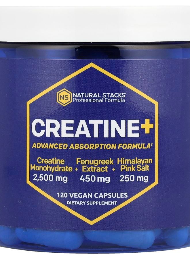 Natural Stacks Creatine+ 120 Vegan Capsules