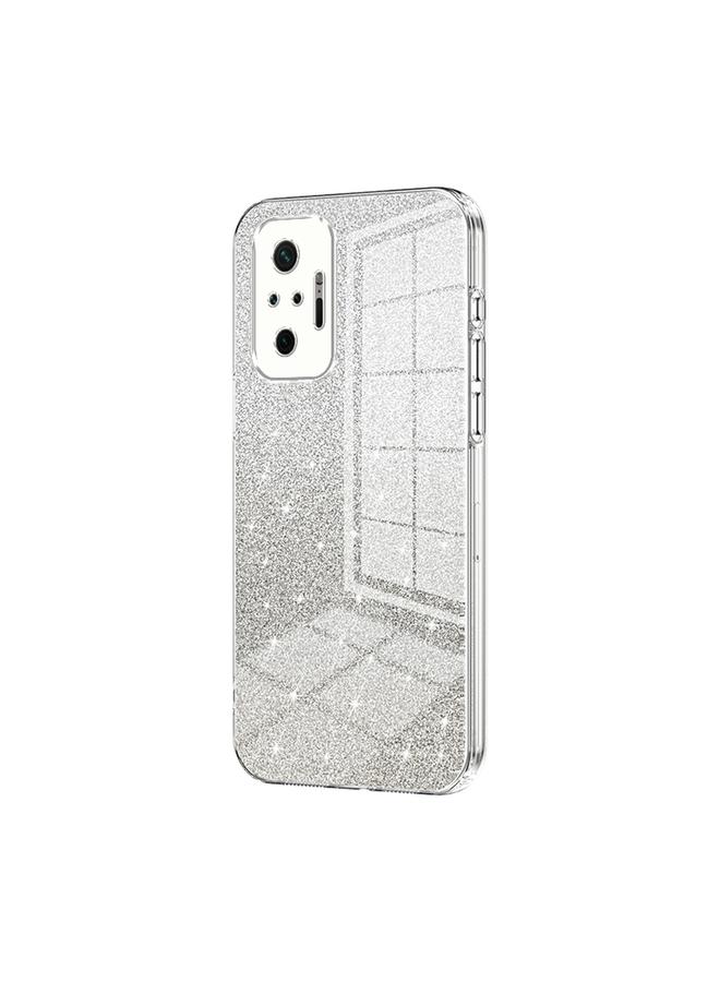 Case For Xiaomi Redmi Note 10 Pro/10 Pro Max Gradient Glitter Powder Electroplated Phone Case