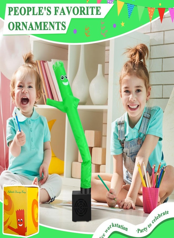 Poen رجل أنبوب قابل للنفخ يهتز بشكل غريب للأطفال هدية مع منفاخ رجل أنبوب قابل للنفخ لعيد الميلاد ديكور مكتبي راقص رجل قابل للنفخ لحفلة المكتب (ابتسامة) - Image 5