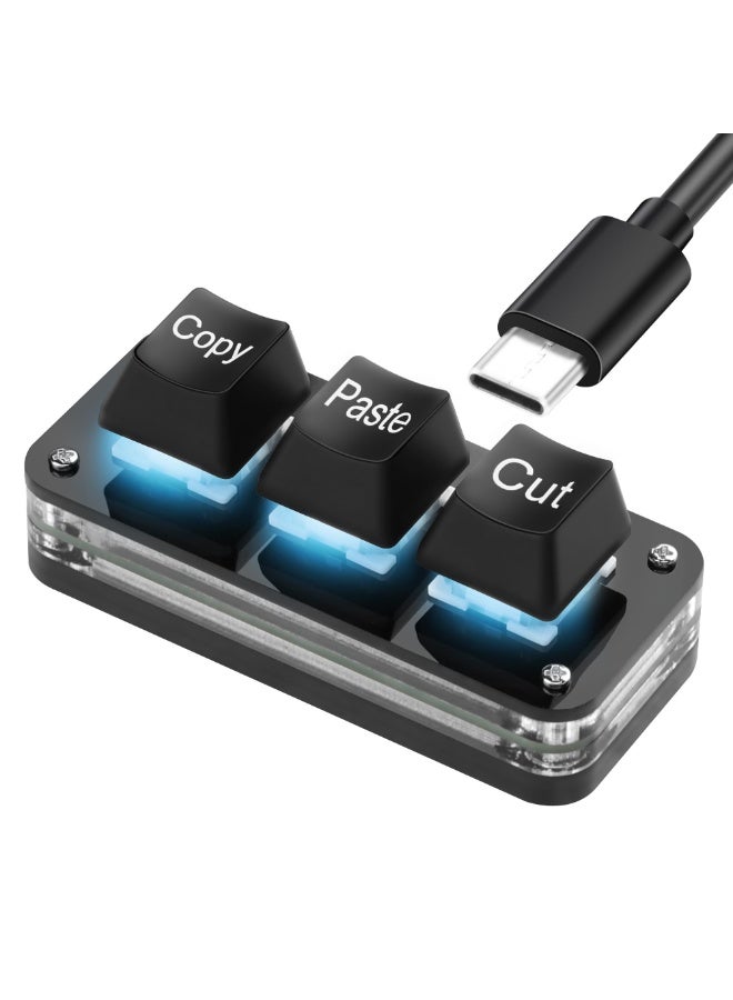 KOWVOWZ KOWVOWZ Mini 3 Key Macro Keypad usb ZB065A4A6FA5BAD71AEF7Z