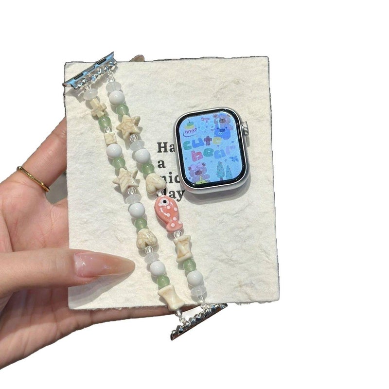 سوار ساعة ذكية سوار راتنج متوافق باللون أسود قابل للتعديل مع Apple Watch 38/40/41/42/44/45/49mm بملاءمة قابلة للتعديل وحزام بديل - Image 5