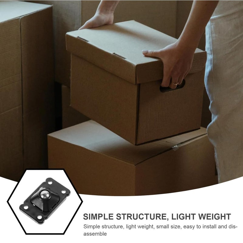 20Pcs Self Adhesive Swivel Caster Wheels Steel Ball Pulley Rollers for Storage Boxes Trash Cans - Image 4