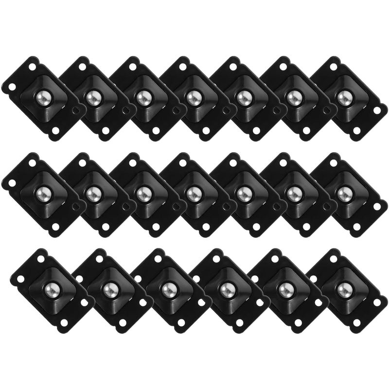 20Pcs Self Adhesive Swivel Caster Wheels Steel Ball Pulley Rollers for Storage Boxes Trash Cans - Image 1