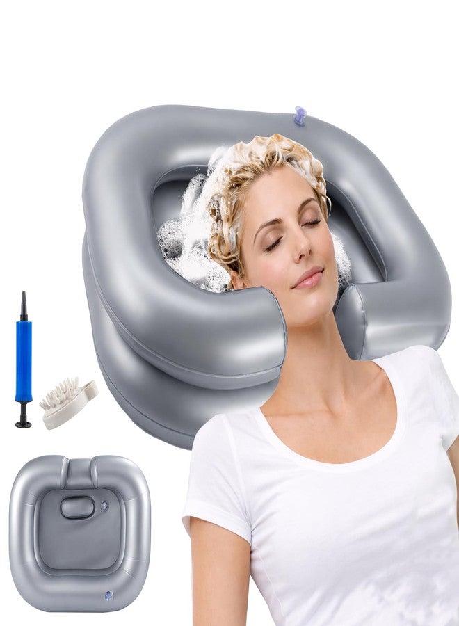 FDFuZhao Inflatable Shampoo Basin, Portable Inflatable Hair Washing Basin for Bedridden&Disabled, Bed Bath Supplies for Elderly,Disabled,Injured - Image 1