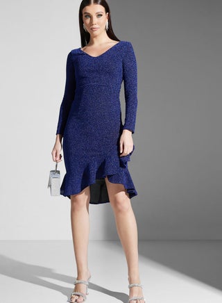 Ruffle Hem Shimmer Dress - pzsku/ZB065DA62B7CC02F6B2BDZ/45/_/1698934047/65942c5f-af64-4434-bf30-c0656b172aef