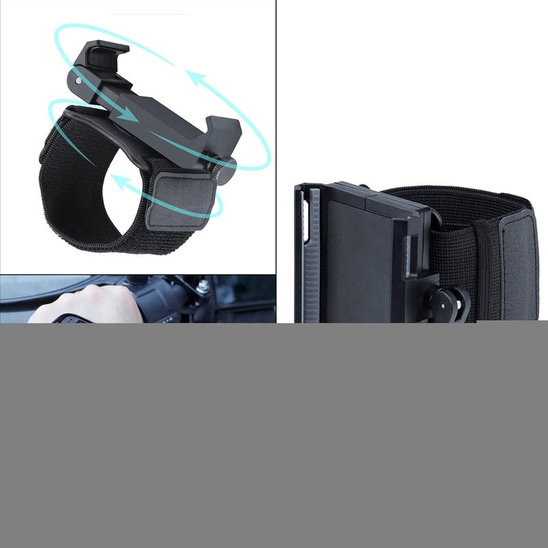 klarako Wristband Phone Holder Phone Wrist Strap Holder 360 Degree Rotatable Arm Band for Mobile Phone for Running Walking Hiking Biking Cycling Universal A - Image 5