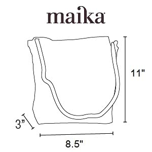 Maika Crossbody Sling, Stripes Charcoal - Image 5