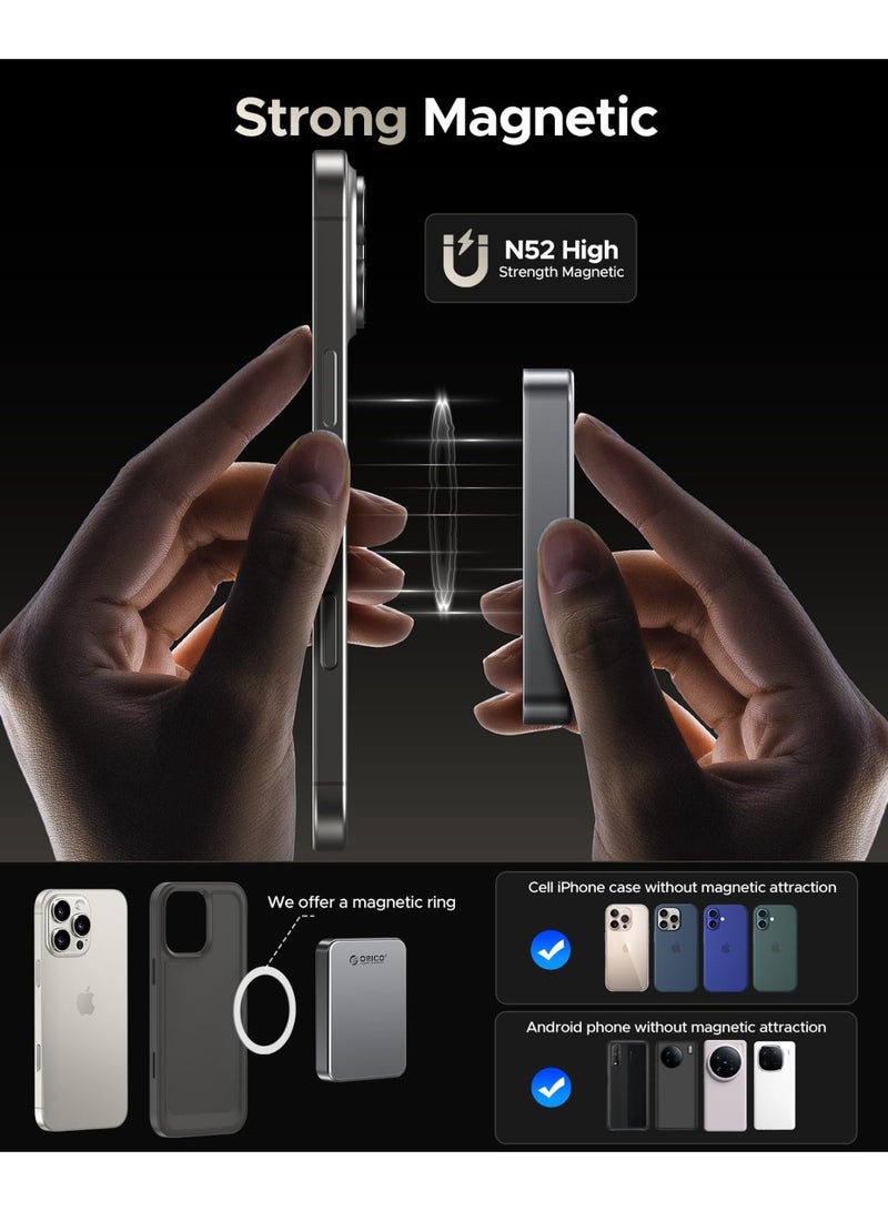 أوريكو ORICO 1TB مغنطيسي خارجي SSD، 4K ProRes HDR Record and Stor، محمول الحالة الصلبة محرك، متوافق مع USB-C الهاتف الذكي، سرعة نقل الكمبيوتر تصل إلى 200 ميغابايت/ثانية -K5PLUS - Image 5