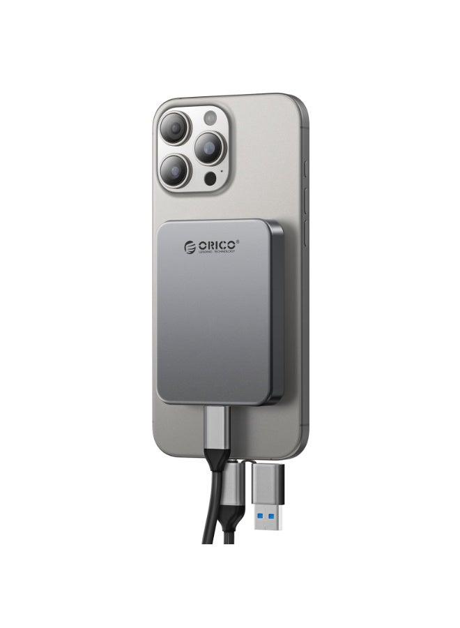 أوريكو ORICO 1TB مغنطيسي خارجي SSD، 4K ProRes HDR Record and Stor، محمول الحالة الصلبة محرك، متوافق مع USB-C الهاتف الذكي، سرعة نقل الكمبيوتر تصل إلى 200 ميغابايت/ثانية -K5PLUS - Image 1