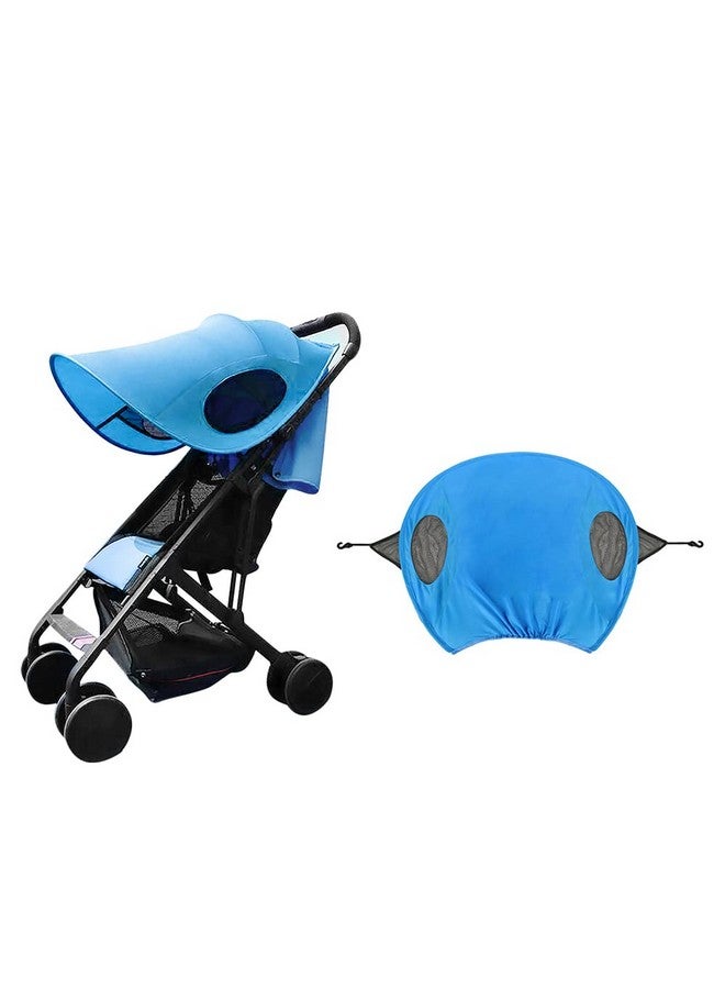 ITODA Baby Stroller Sun Shade Cover Universal Foldable Pushchair Sun Canopy UV Protection Infant Pram Sun Visor for Outdoors Stroll(Only Sun Shade) - Image 2