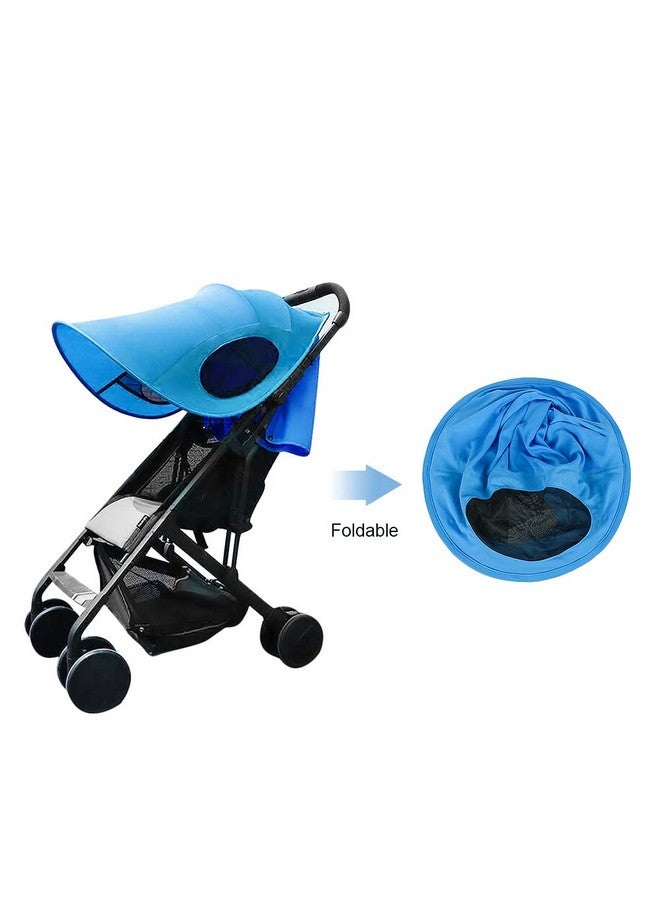 ITODA Baby Stroller Sun Shade Cover Universal Foldable Pushchair Sun Canopy UV Protection Infant Pram Sun Visor for Outdoors Stroll(Only Sun Shade) - Image 4
