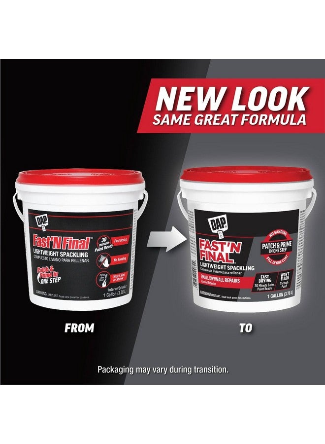داب DAP 12143 Fast'N Final، 1 جالون، أبيض، حشوة خفيفة الوزن، 1 جالون - Image 4